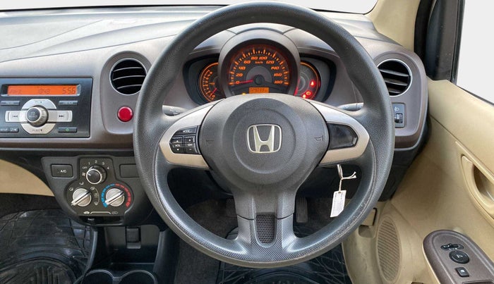 2013 Honda Amaze 1.2L I-VTEC S, Petrol, Manual, 28,998 km, Steering Wheel Close Up