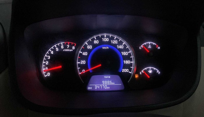 2017 Hyundai Grand i10 SPORTZ (O) 1.2 KAPPA VTVT, Petrol, Manual, 34,757 km, Odometer Image