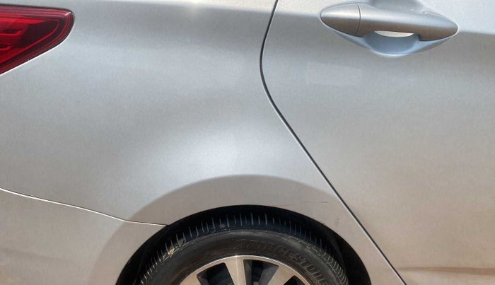 2017 Hyundai Verna 1.6 VTVT SX, Petrol, Manual, 31,105 km, Right quarter panel - Minor scratches
