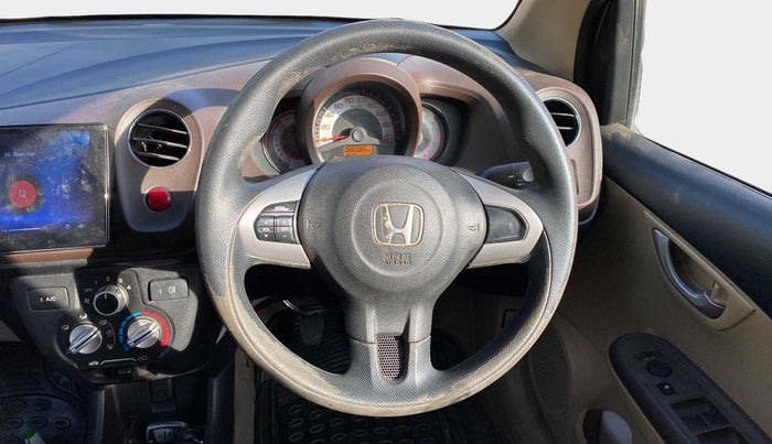 2012 Honda Brio V MT, Petrol, Manual, 86,076 km, Steering Wheel Close Up