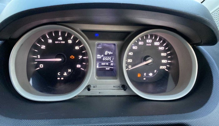 2017 Tata Tiago XZ PETROL, CNG, Manual, 65,042 km, Instrument cluster - MIL light  due to CNG outside fitment
