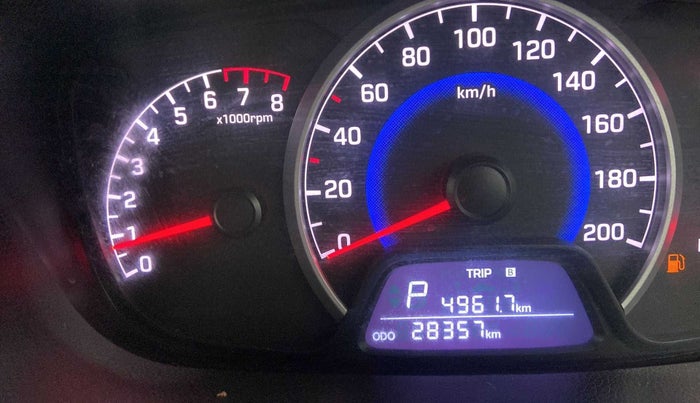 2018 Hyundai Grand i10 SPORTZ (O) AT 1.2 KAPPA VTVT, Petrol, Automatic, 28,334 km, Odometer Image