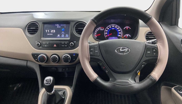 2017 Hyundai Grand i10 SPORTZ (O) 1.2 KAPPA VTVT, Petrol, Manual, 27,400 km, Steering Wheel Close Up