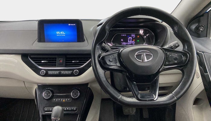 2020 Tata NEXON XZA PLUS (O) PETROL DUAL TONE, Petrol, Automatic, 37,456 km, Steering Wheel Close Up