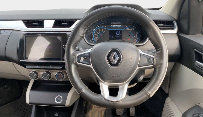 2021 Renault TRIBER RXZ AMT DUAL TONE, Petrol, Automatic, 15,843 km, Steering Wheel Close Up