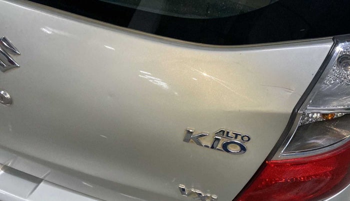 2018 Maruti Alto K10 VXI, Petrol, Manual, 87,924 km, Dicky (Boot door) - Slightly dented
