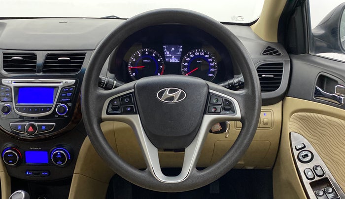 2014 Hyundai Verna FLUIDIC 1.6 VTVT SX AT, Petrol, Automatic, 36,649 km, Steering Wheel Close Up
