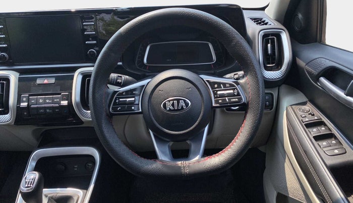 2020 KIA SONET HTX 1.0 IMT, Petrol, Manual, 29,736 km, Steering Wheel Close Up