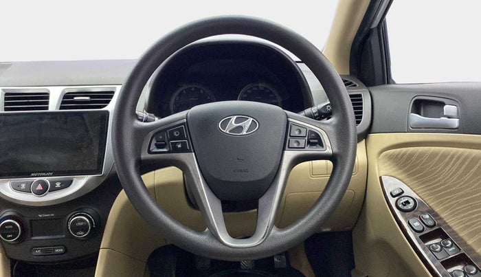 2015 Hyundai Verna FLUIDIC 4S 1.6 VTVT S, Petrol, Manual, 79,862 km, Steering Wheel Close Up