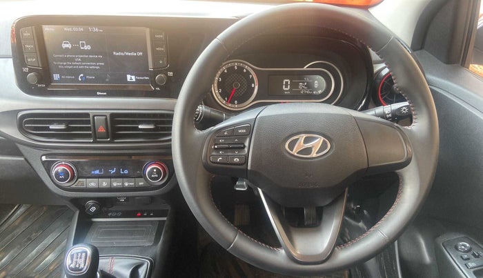 2020 Hyundai GRAND I10 NIOS SPORTZ 1.2 KAPPA VTVT DUAL TONE, Petrol, Manual, 12,724 km, Steering Wheel Close Up