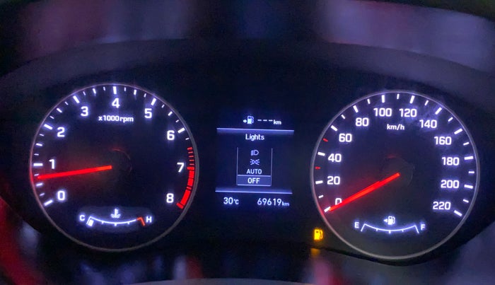 2019 Hyundai Elite i20 ASTA 1.2 (O), Petrol, Manual, 69,618 km, Odometer Image