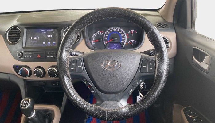 2019 Hyundai Grand i10 SPORTZ 1.2 KAPPA VTVT, Petrol, Manual, 25,555 km, Steering Wheel Close Up