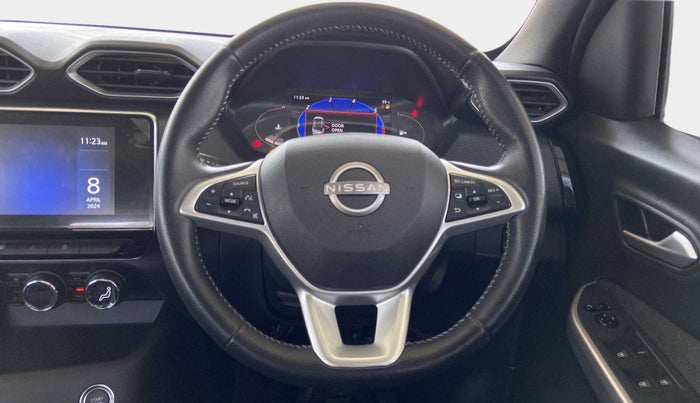 2022 Nissan MAGNITE XV PREMIUM DUAL TONE, Petrol, Manual, 6,409 km, Steering Wheel Close Up