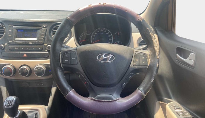 2016 Hyundai Grand i10 ASTA (O) 1.2 KAPPA VTVT, Petrol, Manual, 27,464 km, Steering Wheel Close Up