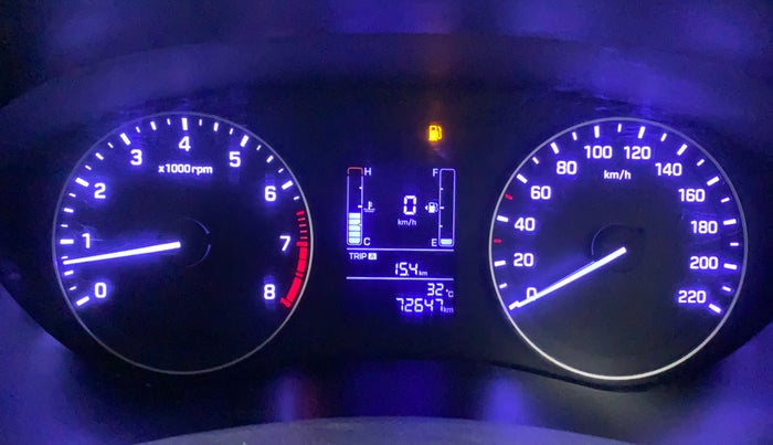 2015 Hyundai Elite i20 SPORTZ 1.2, Petrol, Manual, 72,647 km, Odometer Image