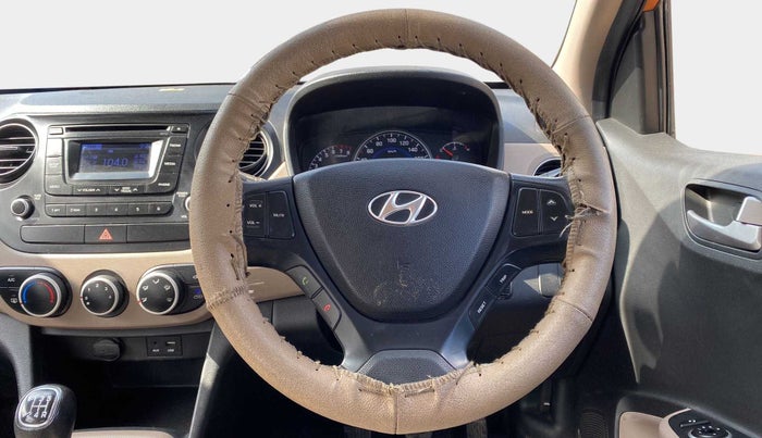 2015 Hyundai Grand i10 SPORTZ 1.2 KAPPA VTVT, Petrol, Manual, 43,753 km, Steering Wheel Close Up