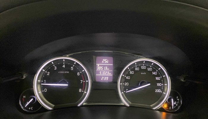 2015 Maruti Ciaz ZXI, Petrol, Manual, 51,023 km, Odometer Image