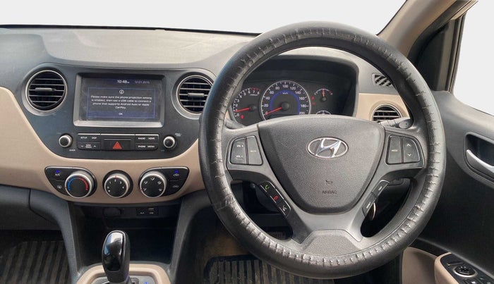 2017 Hyundai Grand i10 SPORTZ (O) AT 1.2 KAPPA VTVT, Petrol, Automatic, 73,453 km, Steering Wheel Close Up