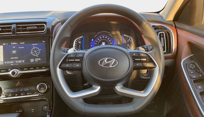 2021 Hyundai ALCAZAR PRESTIGE (O) 6STR 2.0 AT, Petrol, Automatic, 12,485 km, Steering Wheel Close Up