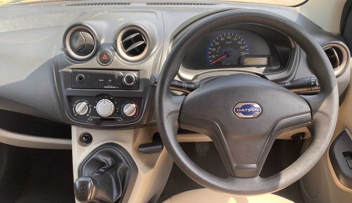 2017 Datsun Go T, Petrol, Manual, 13,739 km, Steering Wheel Close Up