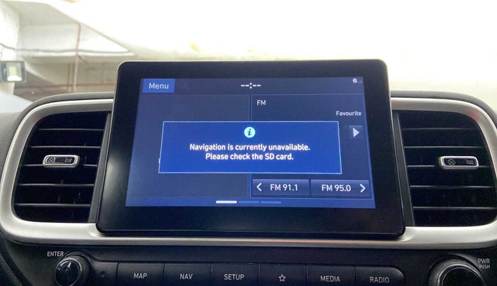 2019 Hyundai VENUE SX 1.0 (O) TURBO, Petrol, Manual, 57,649 km, Infotainment system - GPS Card not working/missing