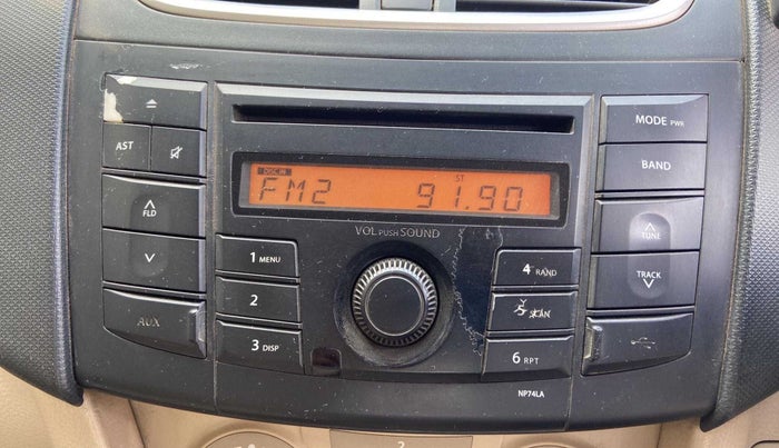 2013 Maruti Swift Dzire VXI, Petrol, Manual, 96,924 km, Infotainment system - Button has minor damage