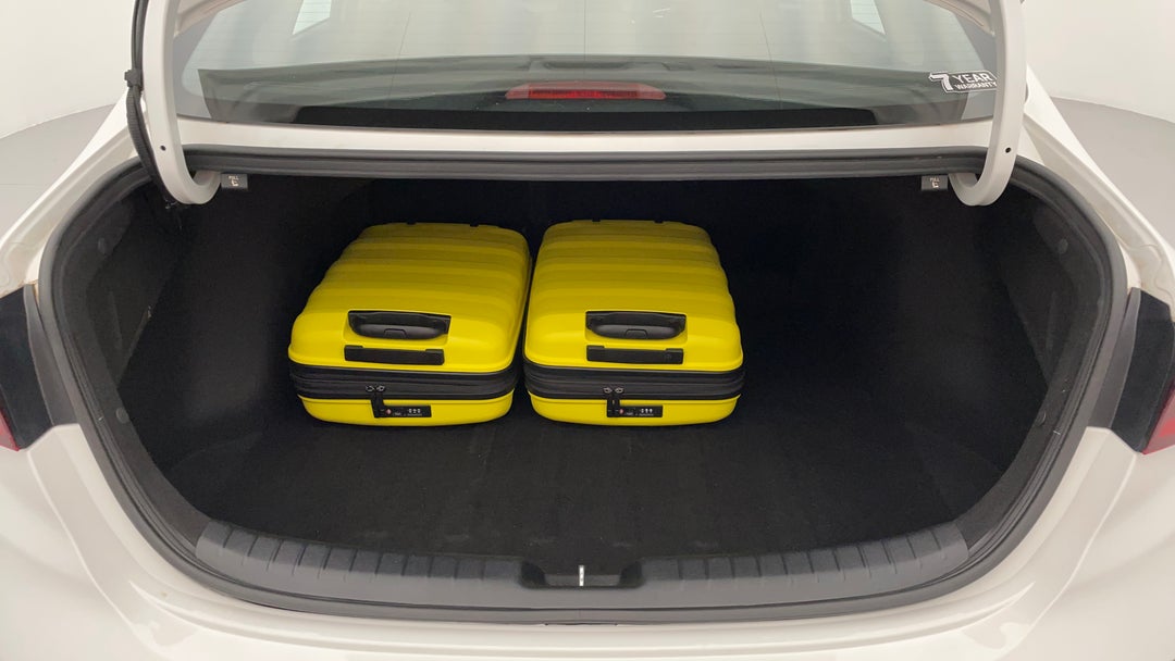 Boot Inside View with Luggage