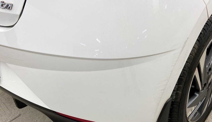 2023 Hyundai NEW I20 ASTA (O) 1.2 MT, Petrol, Manual, 6,800 km, Rear bumper - Minor scratches