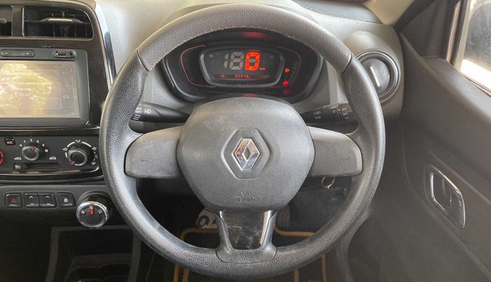 2018 Renault Kwid RXT 1.0 AMT, Petrol, Automatic, 20,533 km, Steering Wheel Close Up