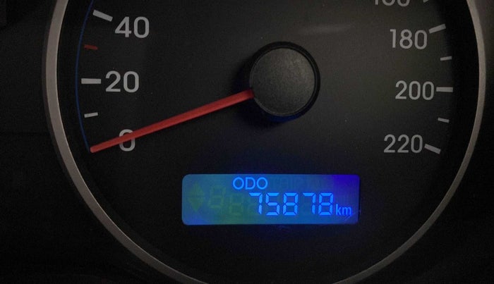 2013 Hyundai i20 MAGNA (O) 1.2, Petrol, Manual, 75,864 km, Odometer Image