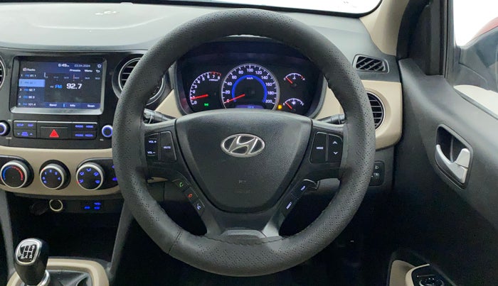 2017 Hyundai Grand i10 SPORTZ (O) 1.2 KAPPA VTVT, Petrol, Manual, 73,817 km, Steering Wheel Close Up
