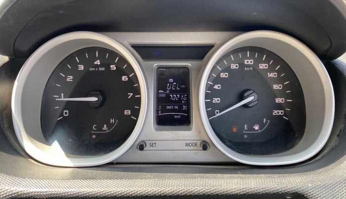 2016 Tata Tiago XZ PETROL, Petrol, Manual, 70,208 km, Odometer Image