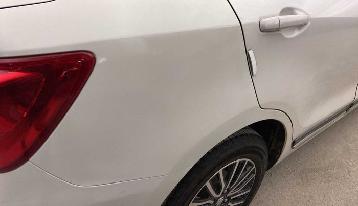 2018 Maruti Dzire ZXI AMT, Petrol, Automatic, 50,746 km, Right quarter panel - Paint has minor damage