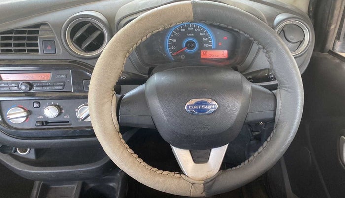 2018 Datsun Redi Go S 1.0 AMT, Petrol, Automatic, 40,230 km, Steering Wheel Close Up