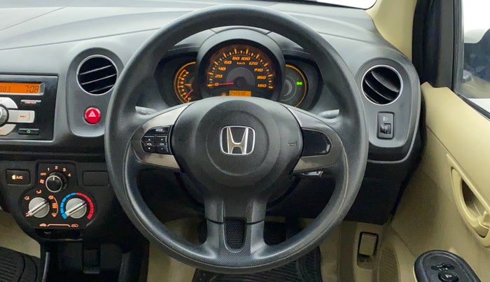 2014 Honda Amaze 1.2L I-VTEC S, Petrol, Manual, 42,698 km, Steering Wheel Close Up