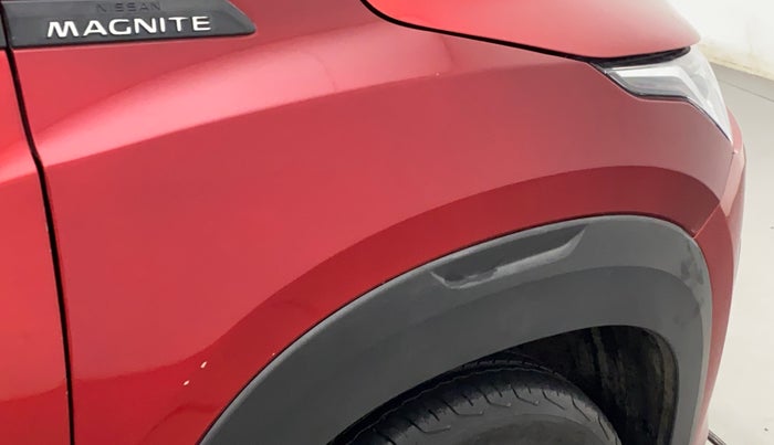 2021 Nissan MAGNITE XV PREMIUM TURBO CVT DUAL TONE, Petrol, Automatic, 45,851 km, Right fender - Paint has minor damage
