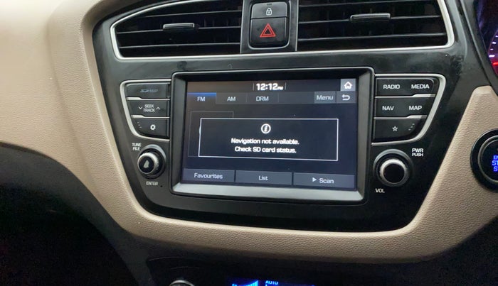 2019 Hyundai Elite i20 ASTA 1.2 (O), Petrol, Manual, 73,474 km, Infotainment system - GPS Card not working/missing