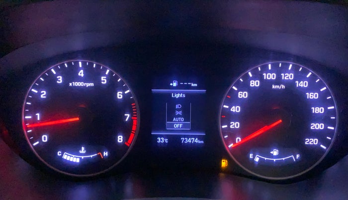 2019 Hyundai Elite i20 ASTA 1.2 (O), Petrol, Manual, 73,474 km, Odometer Image