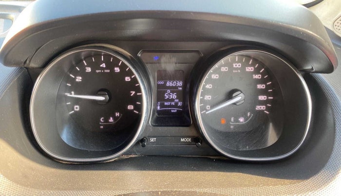 2016 Tata Tiago XZ PETROL, Petrol, Manual, 86,034 km, Odometer Image