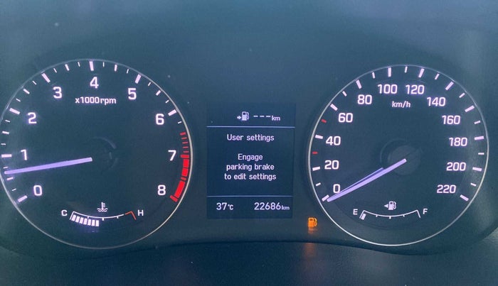 2018 Hyundai Creta SX (O) 1.6 PETROL, Petrol, Manual, 22,683 km, Odometer Image