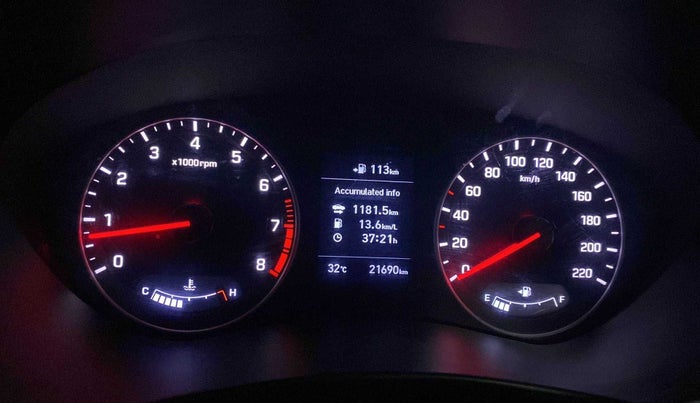 2019 Hyundai Elite i20 ASTA 1.2 (O), Petrol, Manual, 21,672 km, Odometer Image