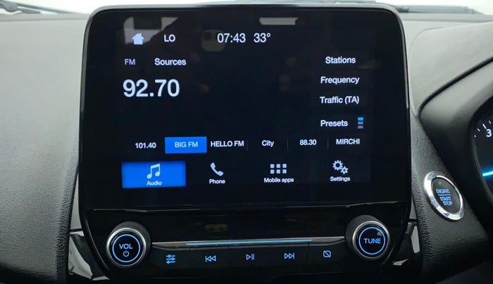 2018 Ford Ecosport TITANIUM + 1.5L PETROL AT, Petrol, Automatic, 64,583 km, Infotainment System