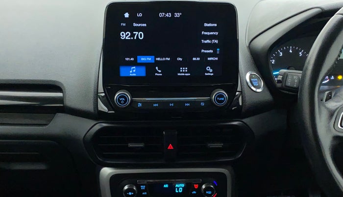 2018 Ford Ecosport TITANIUM + 1.5L PETROL AT, Petrol, Automatic, 64,583 km, Air Conditioner