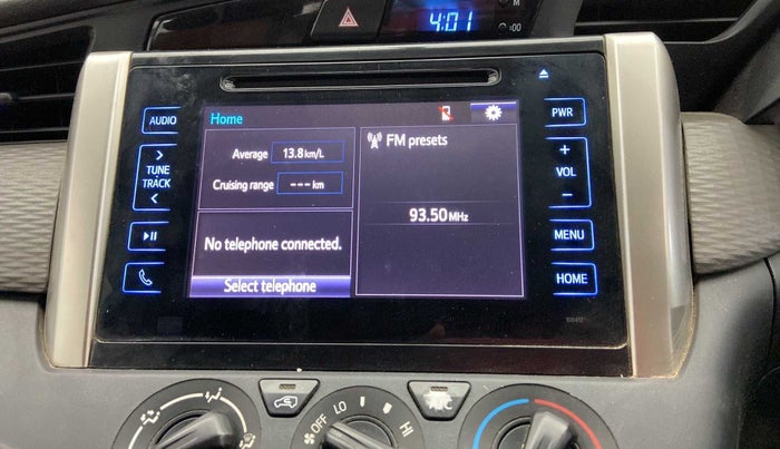 2019 Toyota Innova Crysta 2.4 GX 8 STR, Diesel, Manual, 53,809 km, Infotainment system - Music system not functional