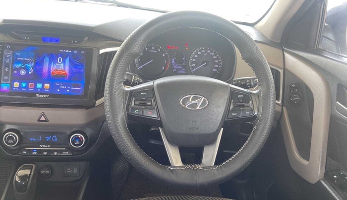 2016 Hyundai Creta SX PLUS AT 1.6 PETROL, Petrol, Automatic, 1,09,618 km, Steering Wheel Close Up