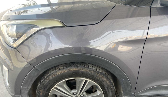 2016 Hyundai Creta SX PLUS AT 1.6 PETROL, Petrol, Automatic, 1,09,618 km, Left fender - Minor scratches