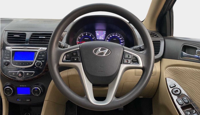 2014 Hyundai Verna FLUIDIC 1.6 VTVT SX, Petrol, Manual, 27,674 km, Steering Wheel Close Up
