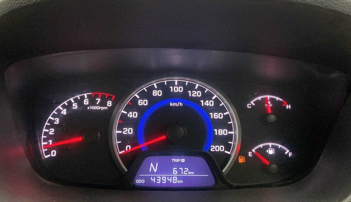 2018 Hyundai Grand i10 MAGNA AT 1.2 KAPPA VTVT, Petrol, Automatic, 43,937 km, Odometer Image