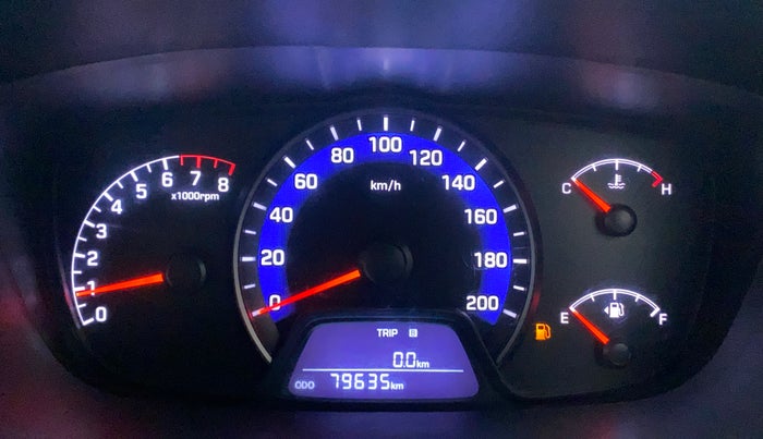 2015 Hyundai Xcent SX 1.2 (O), Petrol, Manual, 79,635 km, Odometer Image