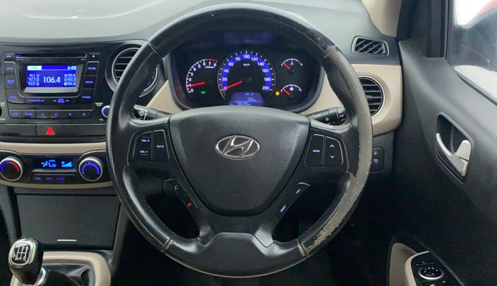 2015 Hyundai Xcent SX 1.2 (O), Petrol, Manual, 79,635 km, Steering Wheel Close Up